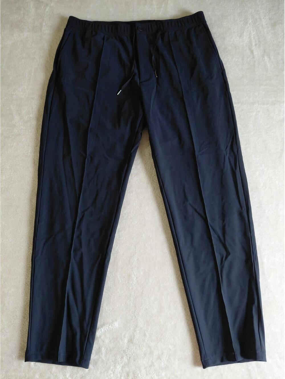 Theory Curtis Drawstring Pant In Precision Ponte Size 36 Baltic Navy Blue